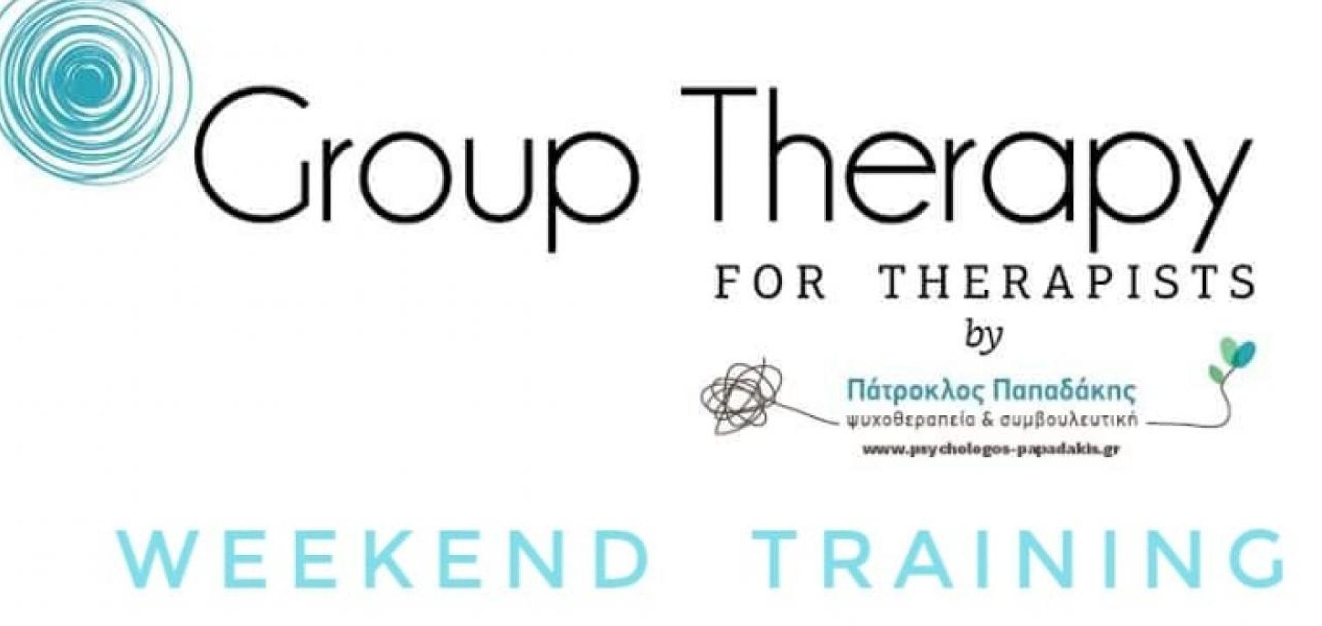Group Therapy for Therapists: Weekend Training
